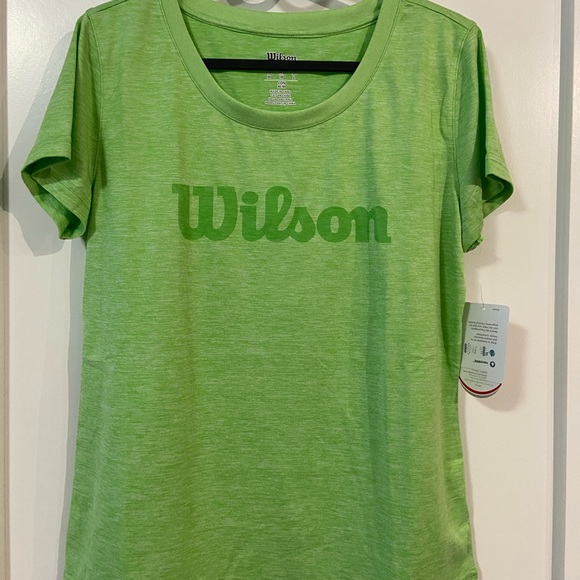 Wilson UWII Script Tech Tee - NWT - Blade Green - Picture 1 of 5